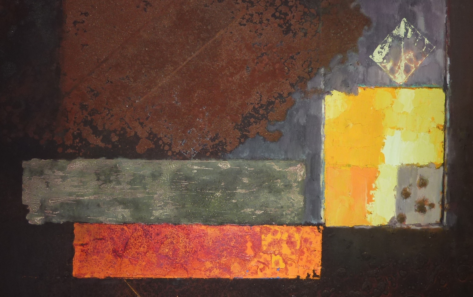 György Kepes oil painting detail