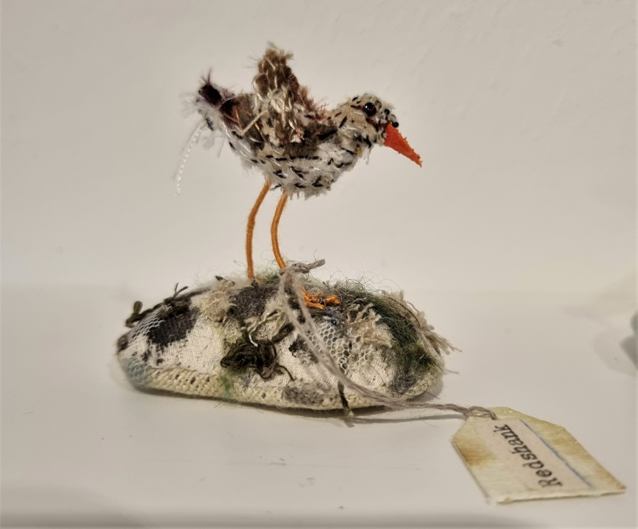 Redshank by Sue Bibby Embroidery