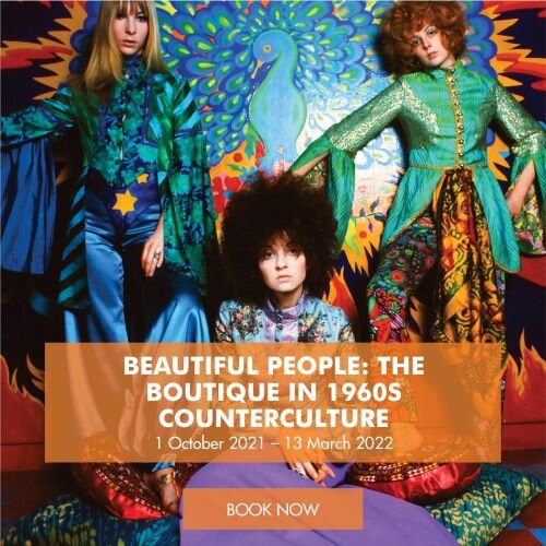 Beautiful People: The Boutique in 1960s Counterculture exhibition flyer