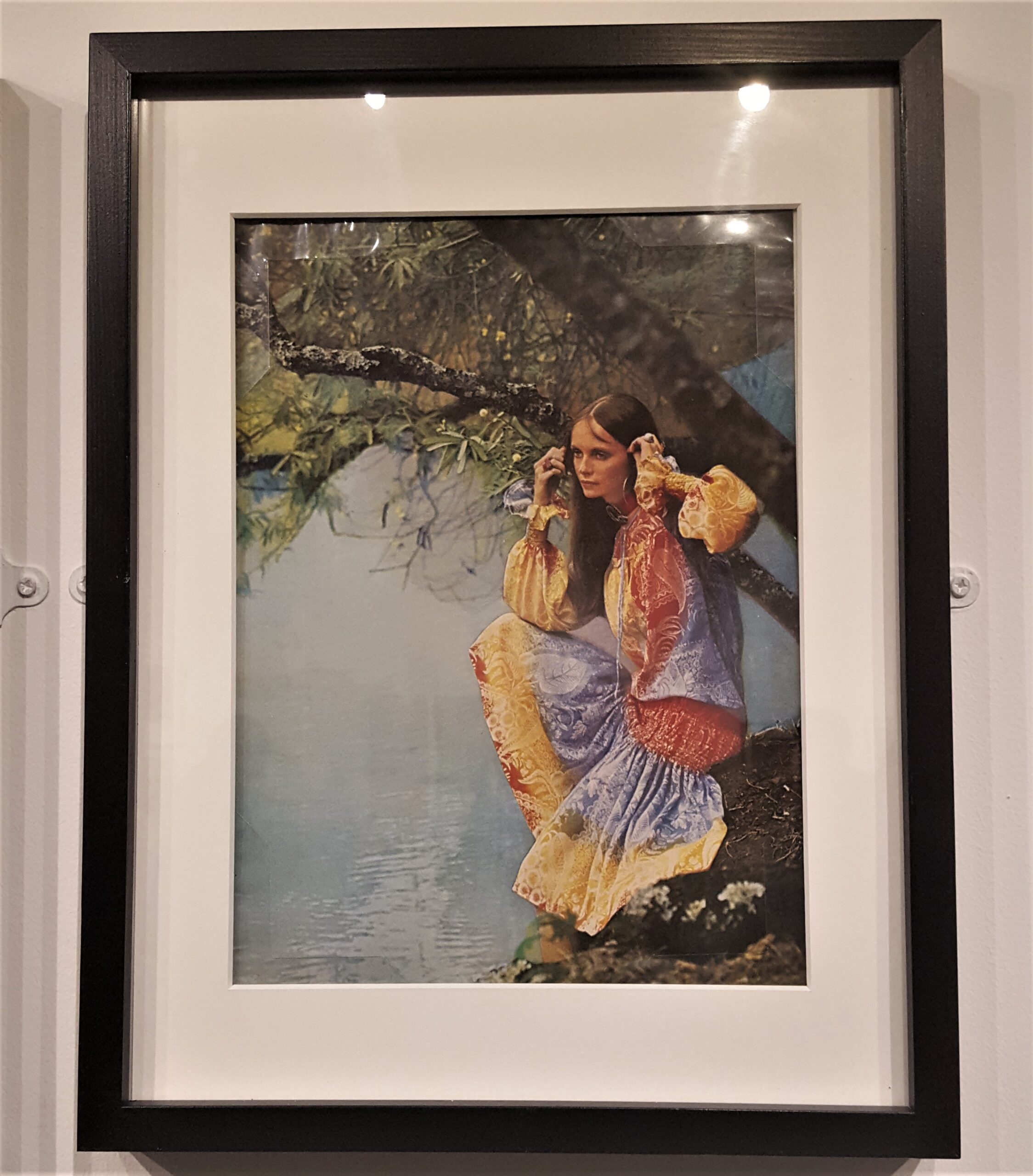 Jan Ward, now Jan de Villeneuve, modelling Jean Muir in Hawaii. Photographed by David Bailey for British Vogue, January 1970 