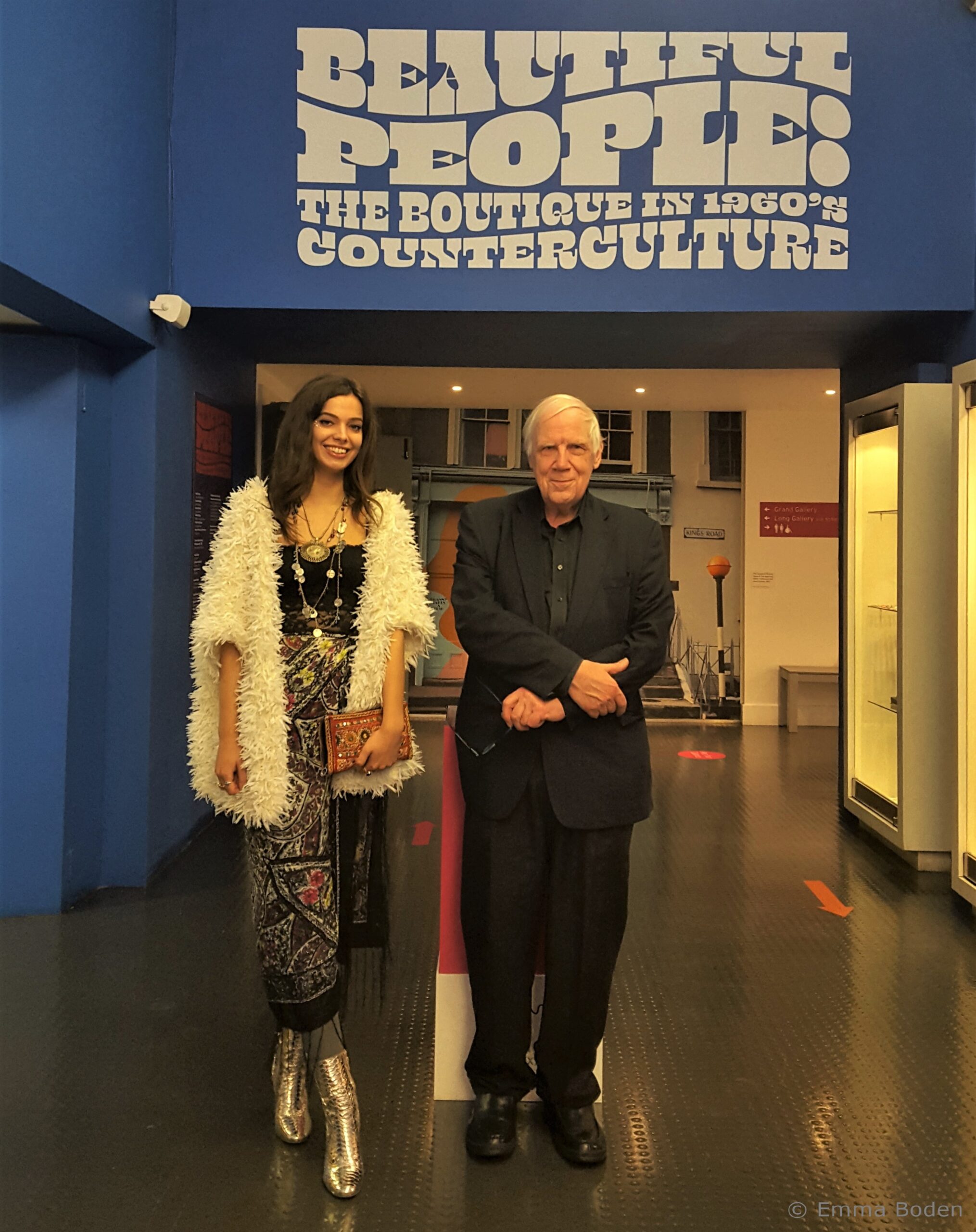 Beautiful People Photographs1966-1973 co-curators Grace Lee and Terence Pepper, photograph by Emma Boden, 2021