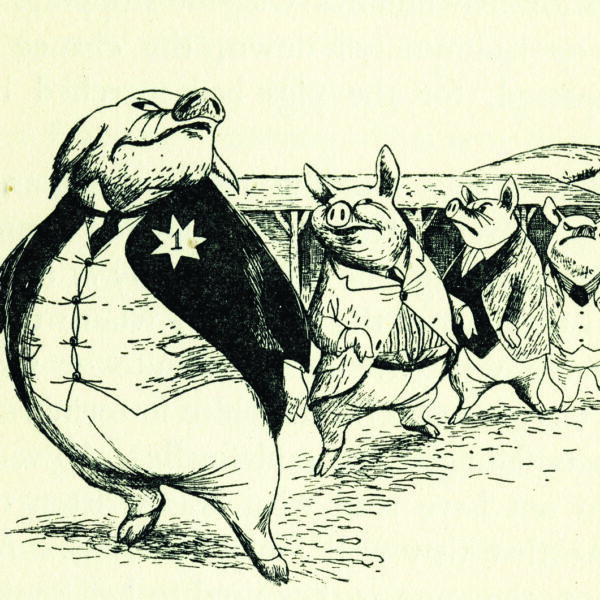 Original Animal Farm book illustration by Joy Batchelor and John Halas
