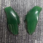 Tiny wax hands, ready for casting by Elsa Tierney, © Armadillo Central, 2017