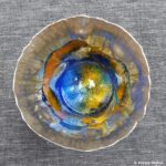 Inside a silver and enamel tumbler by Malcolm Appleby and Jane Short, © Armadillo Central, 2017