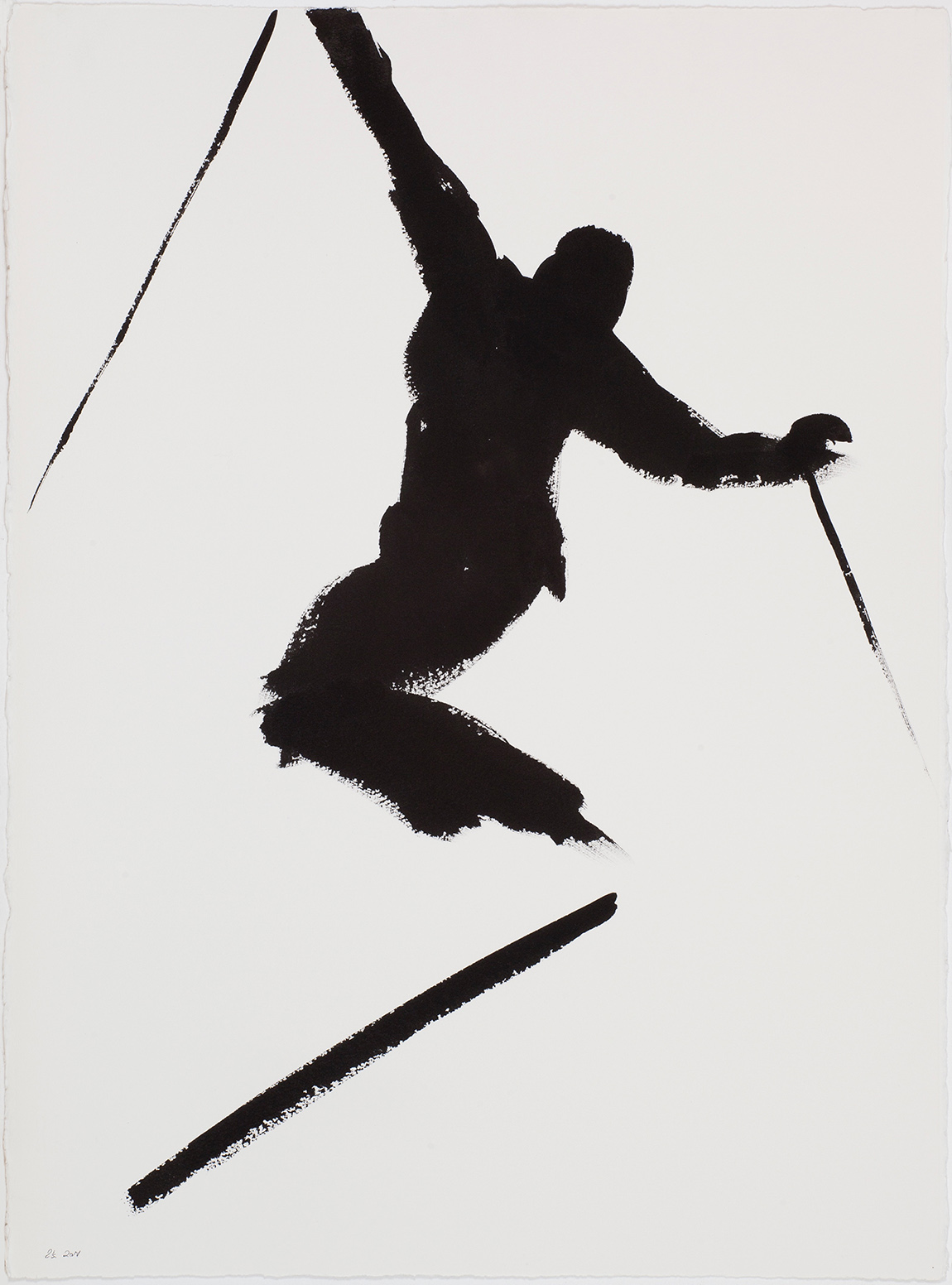 GLORIA, ink on paper (750x550mm) I love the idea of exaltation – and so here it is – a massive release, and who can forget the Van Morrison song … « she yell what I yell… GLORIA » ? 