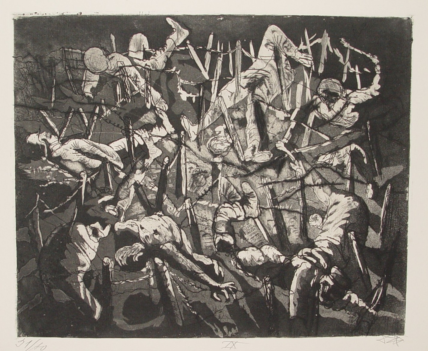 Otto Dix – Totentanz anno 17 (Höhe toter Mann) / Der Krieg 1924