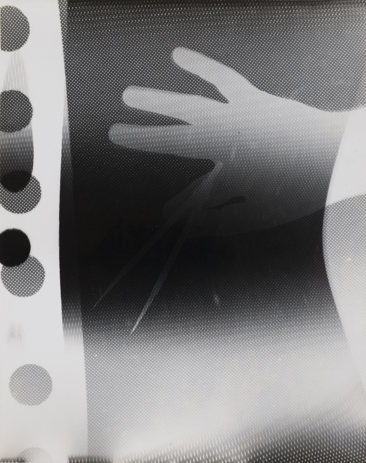 György Kepes, 1906-2001, Hands and Dots, c.1939-1940, image: 355 x 282 mm © estate of György Kepes. Image courtesy Wilson Centre for Photography.
