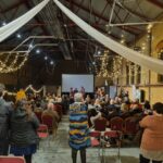 The Grenoside Sword Dancers perform following the screening at the Cradle of Fire Film Premiere at Kelham Island Museum 7 November 2024 © Emma Boden