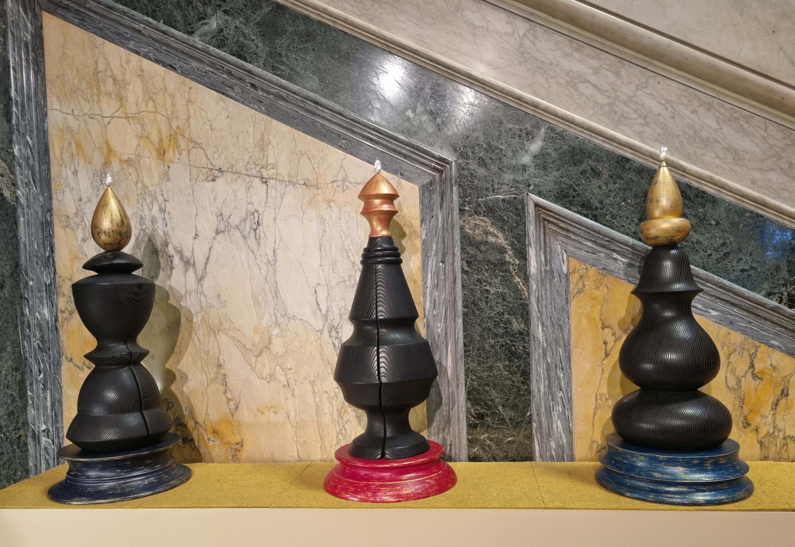 Three Queens, a creative collaboration between Ella Fearon-Low and Ash & Plumb, one of the site specific installations for Ella's Jewels for The Hall project for Goldsmiths' Hall, 2025 