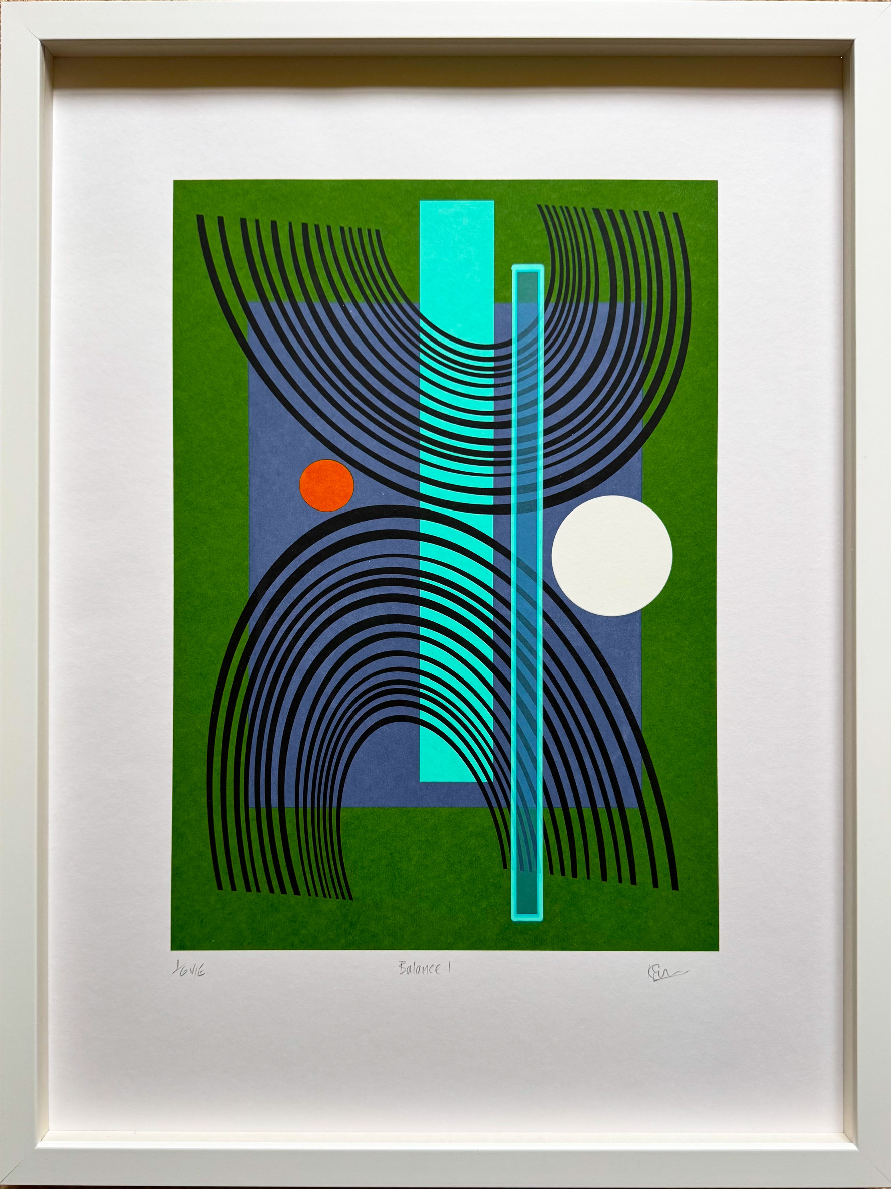 Balance I, 2025, screenprint, paper size 42.5 × 57.5cm, by Karina Savage