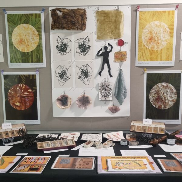 A collage for Diana Scarborough's Eco-Conscious Colour exhibition, Cambridge Festival, March 2026