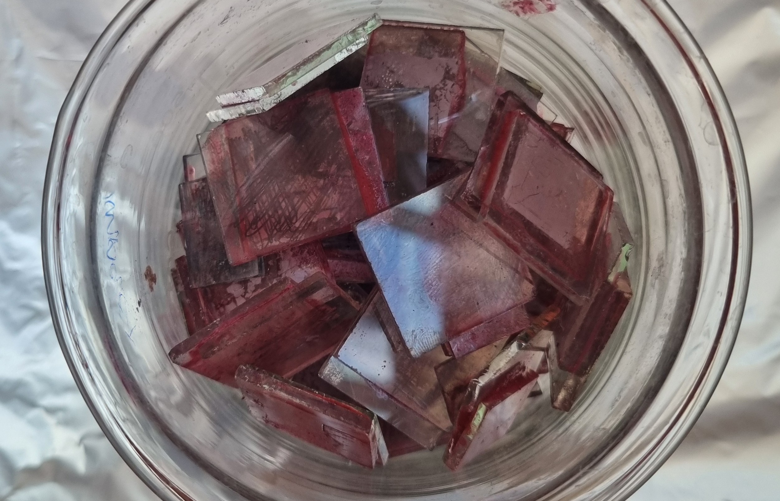 Some of the results of Stranks Lab, Cambridge's hands on Make Your Own Berry Solar Cell activity at Cambridge Festival 2026