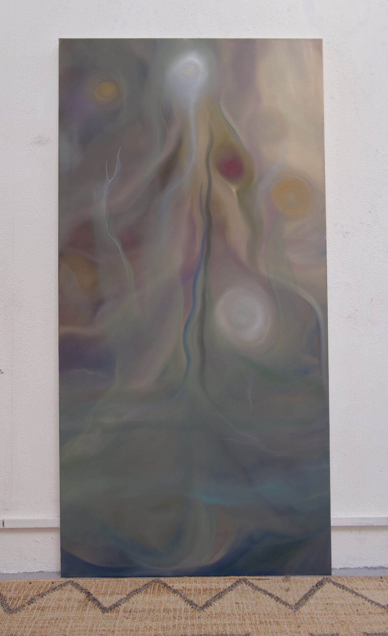 Grace Margarita, Aware, Oil On Canvas, 2025_152x76cm c